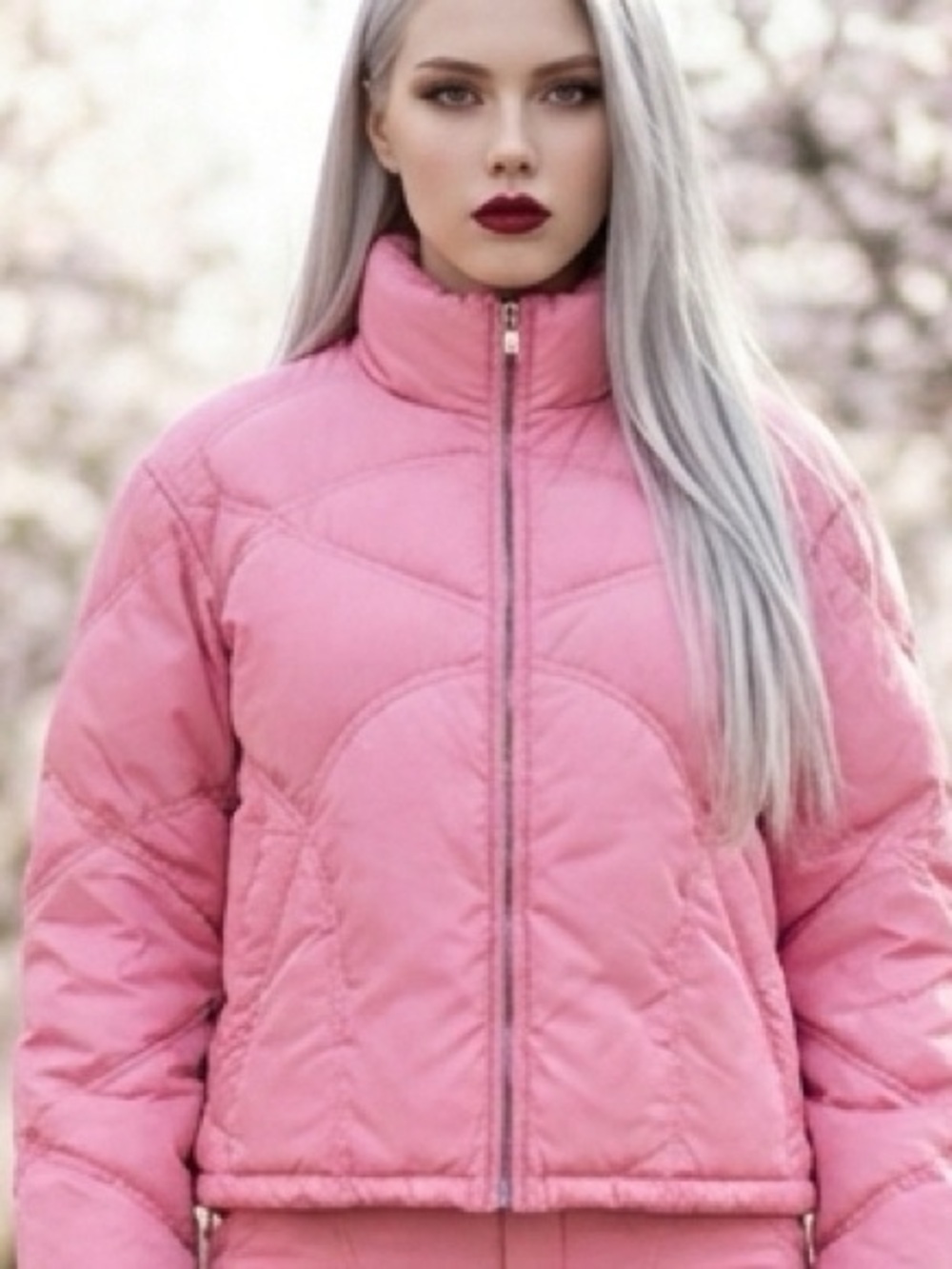 Obermeyer Pink Quilted Puffer Jacket